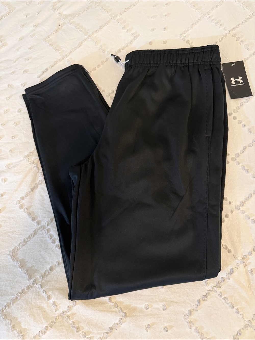 Under Armour Women’s Black Athletic storm fleece Joggers large tall nwt